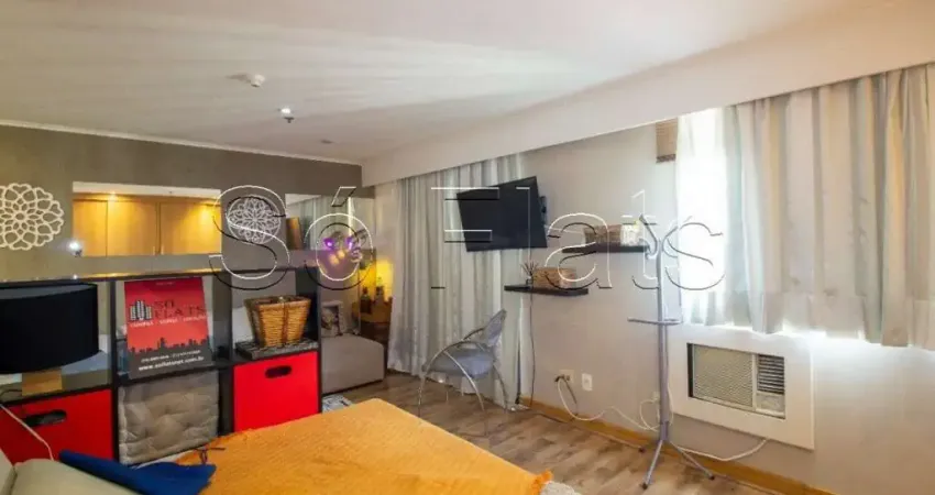 Apartamento no Slaviero Essential Ibirapuera com 1 dormitório em Moema para locação.