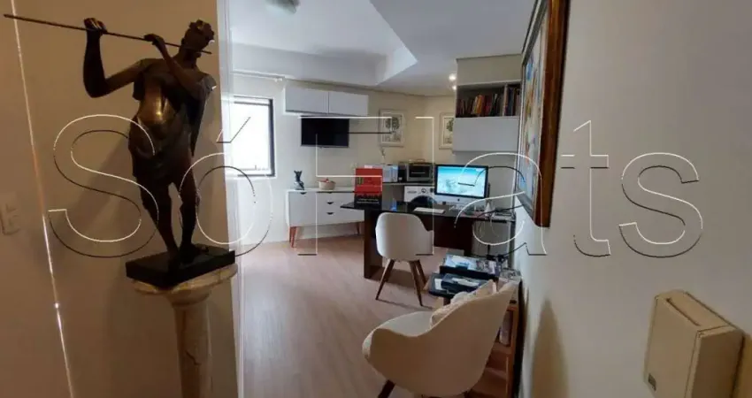 Flat Tsue Bienal disponível para locação com 24m² e 1 vaga de garagem.