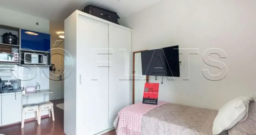 Apartamento Comfort Ibirapuera disponível locação com 26m², 1 dorm e 1 vaga.