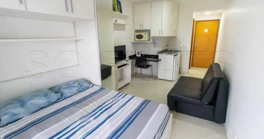 Flat no New Studio em Pinheiros disponível locação com 27m² e 1 dorm