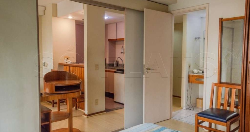 Flat QI com 25m², 1 dormitório e 1 vaga disponível para locação em Moema