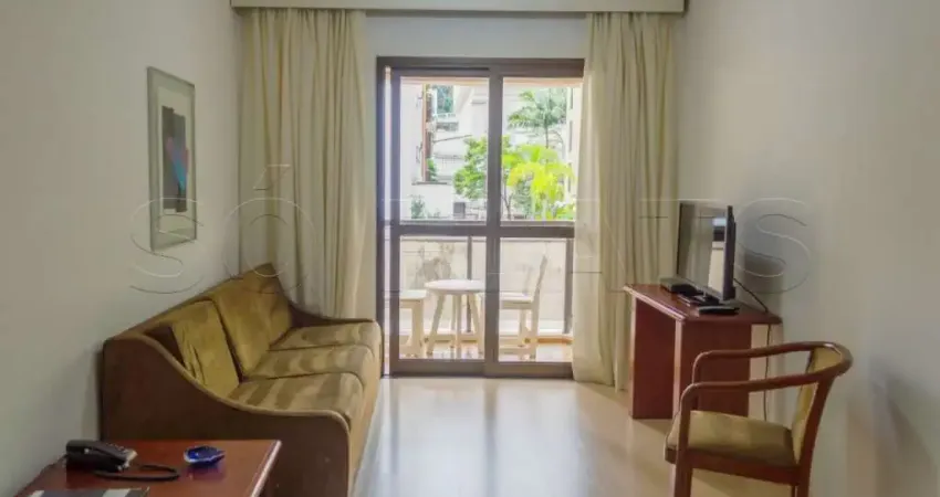 Flat no Jardins disponível para locação New Star com 1 dormitório e 1 vaga