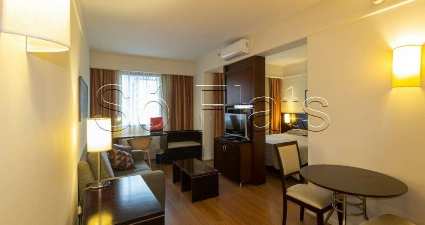 Flat StayBridge 1 dormitório e 1 vaga de garagem disponível locação no Itaim Bibi