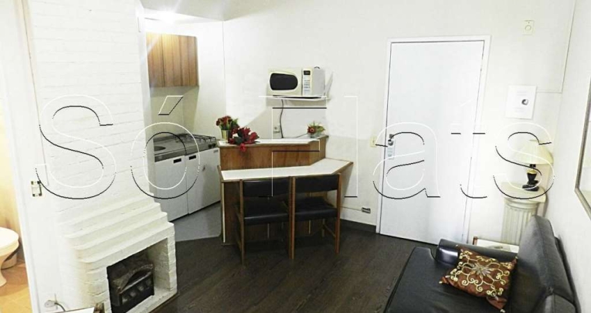 Flat disponível para locação com ótima localização no Jardim Paulista, próx a Avenida Paulista.