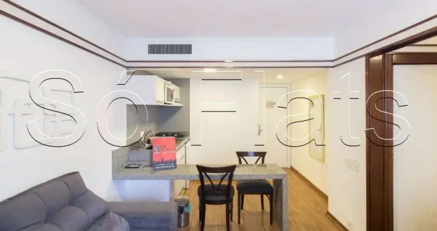 Flat disponível para locação no Jardins ótima localização todo mobiliado