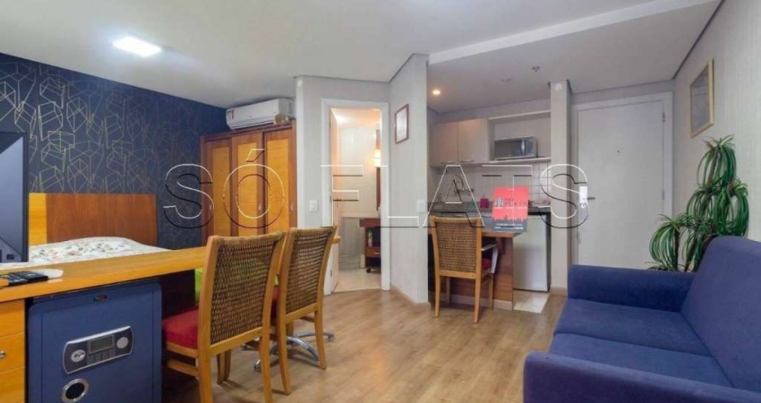 Flat disponível para locação no Times Square Diamond em Moema prox. a Av. Ibirapuera