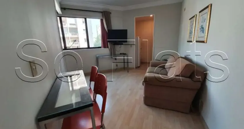 Flat no Jardins na Rua da Consolação disponível para locação com 32m² e 1 vaga