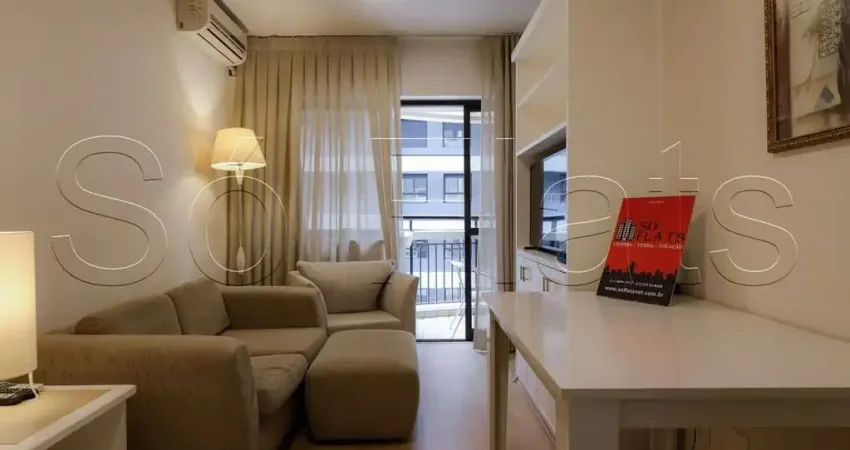 Apartamento no grand mercure itaim disponível para locação contendo 35m², 1 dormitório e 1 vaga