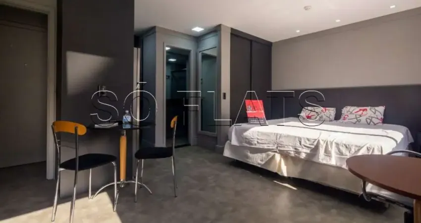Flat Transamerica Jardins, disponível para venda com 42m², 02 dorms e 01 vaga