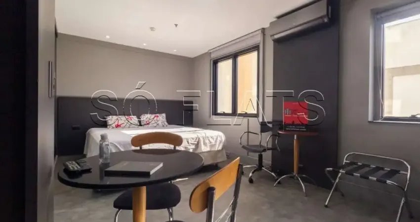 Flat Transamerica Jardins, disponível para venda com 42m², 02 dorms e 01 vaga
