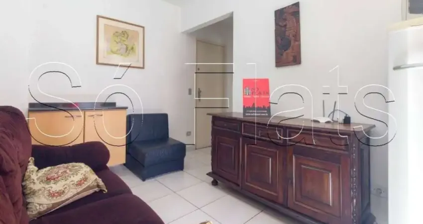 São paulo suíte service disponível para locação 40m², 1 dormitório e 1 vaga de garagem