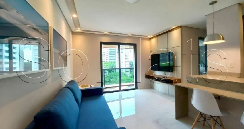 Flat para locação com 1 dormitório próx. da Avenida Faria Lima com quarto, sala, cozinha e banheiro.