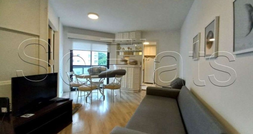 Apartamento com 02 dormitórios mobiliado e com serviços nos Jardins