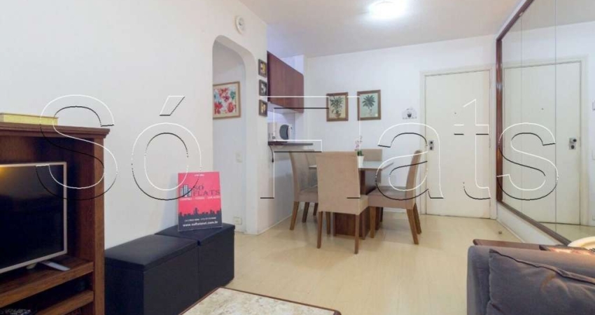 Flat no Jardins disponível locação New Star 1 dormitório e 1 vaga de garagem