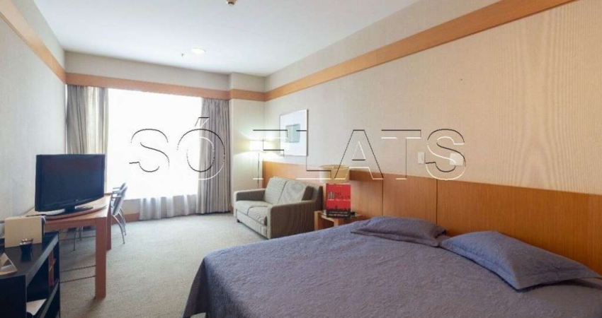 Flat Wyndham Nortel em Santana disponível para locação com 27m², 1 dormitório e 1 vaga de garagem.