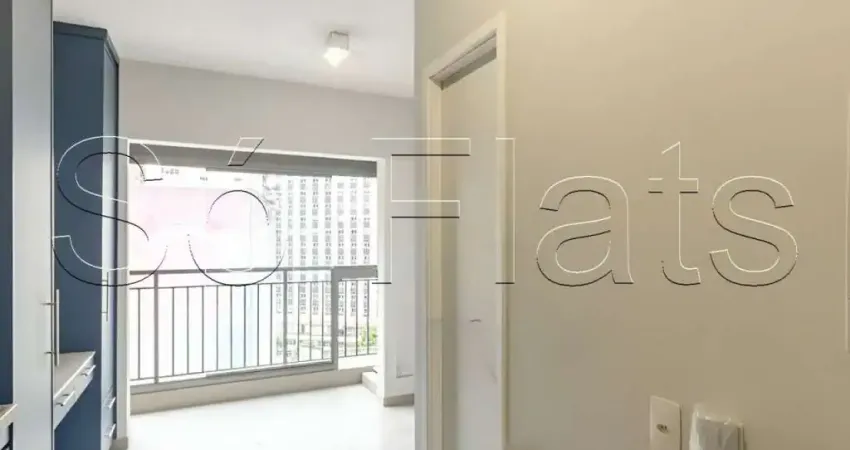 Residencial think home republica disponível para locação contendo 23m² e 1 dormitório