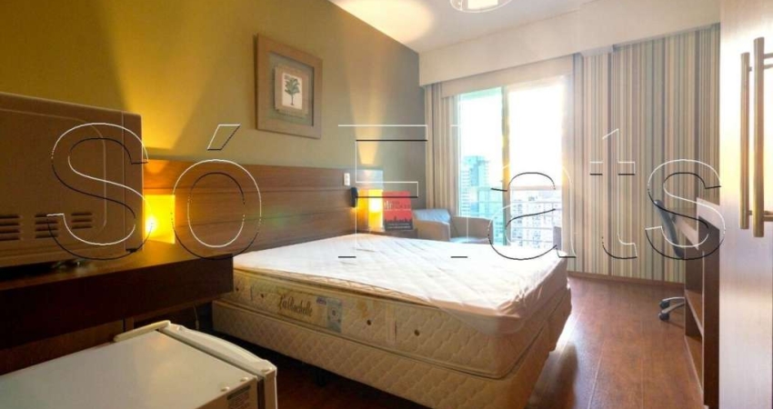 Apartamento no Comfort Ibirapuera disponível para locação contendo 26m², 1 dormitório e 1 vaga.