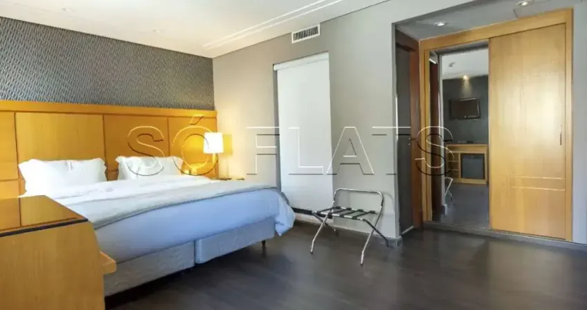 Flat no itaim bibi excelente localização da rede melia para moradia ou investimento