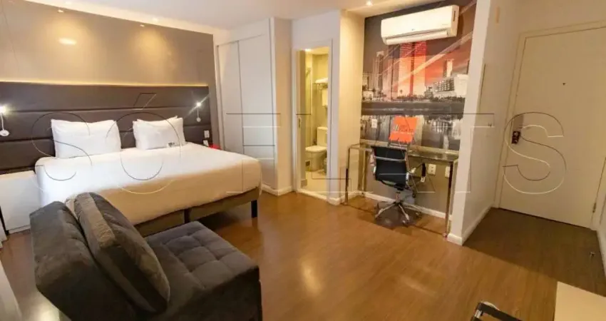 Flat com Vila Olímpia com 26m², 1 dormitório e 1 vaga disponível para locação