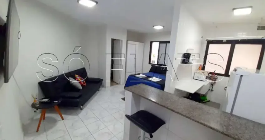 Apartamento próximo da Avenida Nove de Julho disponível para locação com 29m², 1 dorm e 1 vaga.