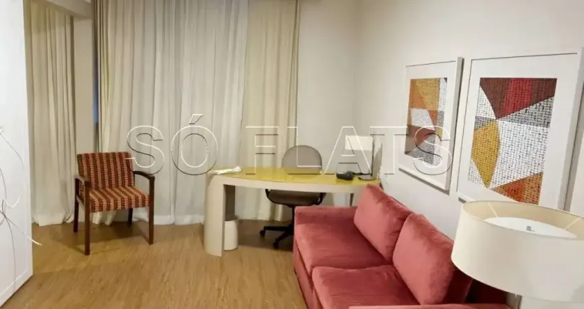 Flat em Alphaville disponível para locação com excelente localização próx de vias de acesso para SP.