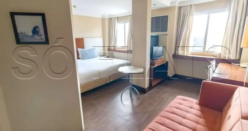 Flat Transamérica International Plaza disponível para venda com 54m² e 02 vagas de garagem