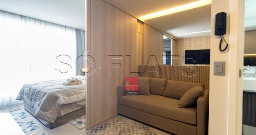 Studio no residencial hit itaim disponível para locação muito bem localizado próx da av santo amaro.