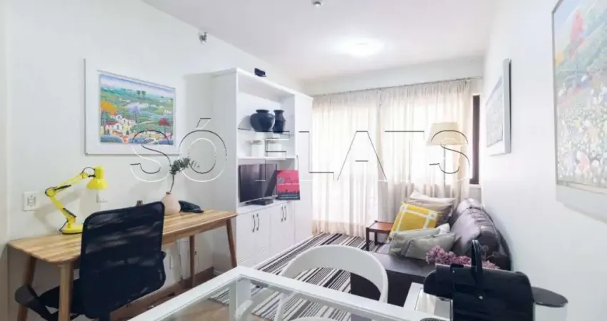 Flat moderno e lindo disponível para locação com fácil acesso a Moema, Vila Olímpia e Pinheiros