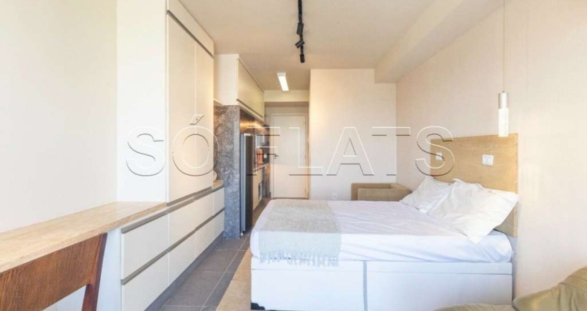 Apartamento no Charlie Houx Pinheiros flat estilo studio para locação com 1 dormitório.