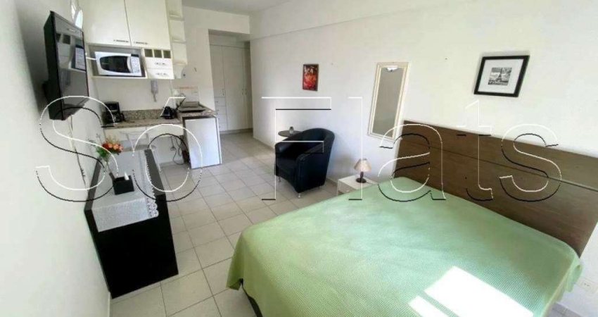 Apto no New Studio contendo 27m², 1 dormitório e 1 vaga, disponível para locação em Pinheiros.