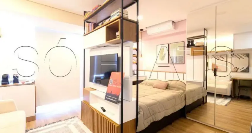Studio disponível para locação Mobi One Liberdade contendo 30m² próximo ao Metrô São Joaquim.