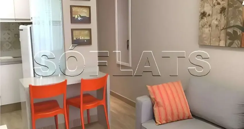Moema top life - flat para locação em moema totalmente mobiliado. com entrada imediata e sem fiador.