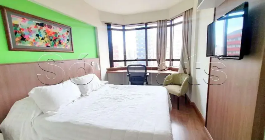 Flat l´hirondelle em campinas, apto disponível para venda com 45m², 01 dorm e 01 vaga