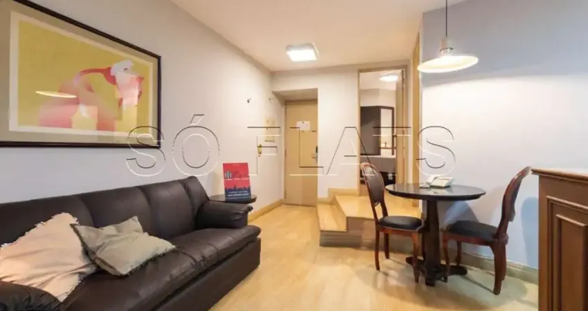 Apto disponível para locação nos jardins, mobiliado, próximo da av. paulista e 9 de julho.