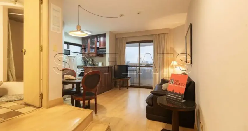 Flat disponível para locação no jardim paulista, mobiliado, próximo da av. paulista e 9 de julho.