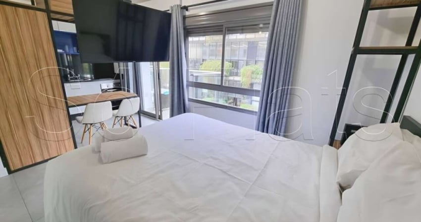 Lindo Residencial Diseno Pinheiros disponível para locação com 32m², 1 dormitório e 1 vaga.