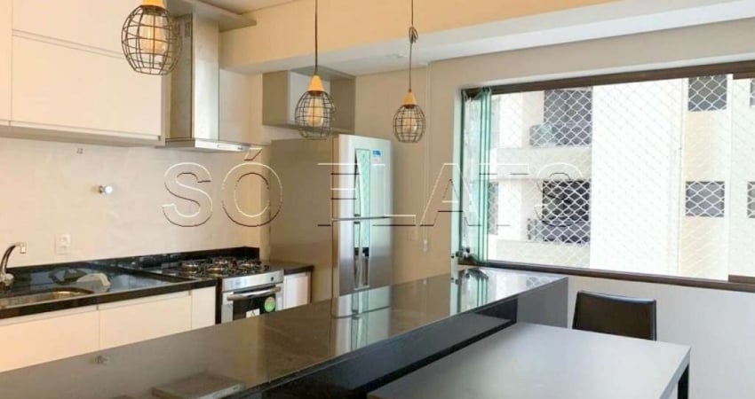 Apto no Ritz disponível para locação com 48m², 1 dormitório e 1 vaga próximo da Avenida Santo Amaro.