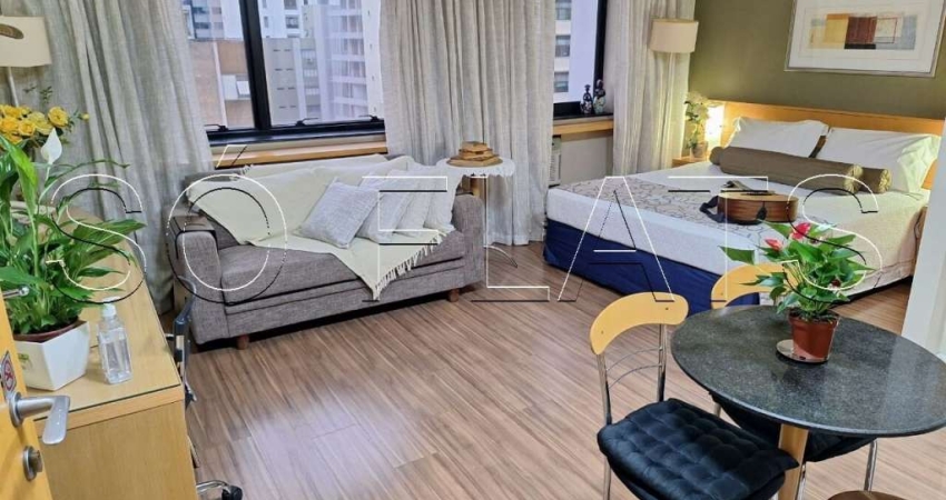 Studio no Transamérica Jardins disponível para locação contendo 43m², 1 dormitório e 1 vaga.