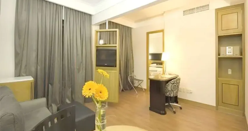 Flat Estanplaza International disponível para venda com 26m² e 01 vaga de garagem