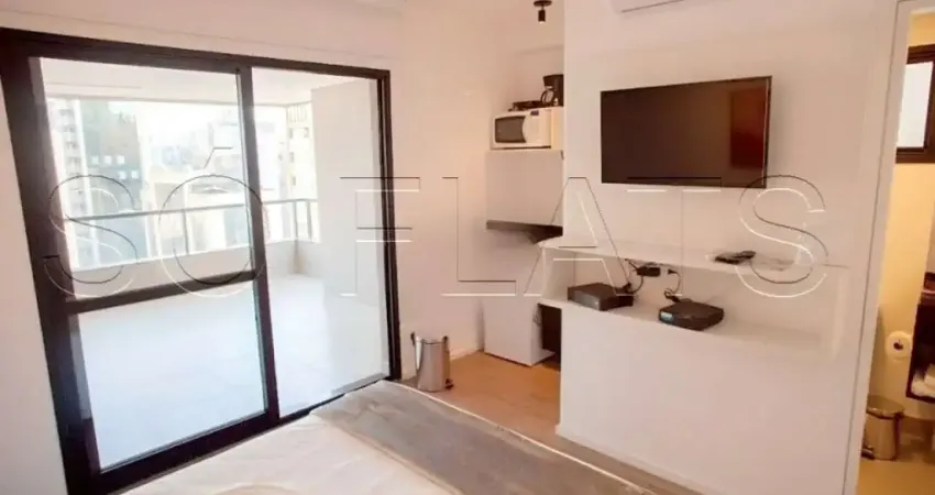 Apto no vn casa do ator disponível para locação com 39m² e 1 dormitório em pinheiros.