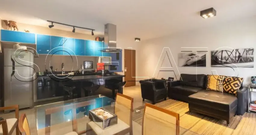 Apto disponível para locação luxuoso totalmente mobiliado com 1 dorm e 2 vagas próx ao pq ibirapuera