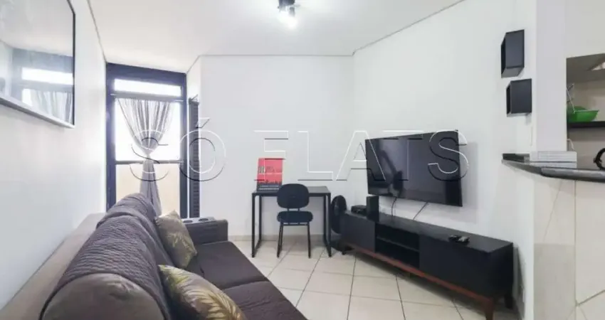 Flat no moema studio com 1 vaga de garagem próximo do parque do ibirapuera disponível para locação.