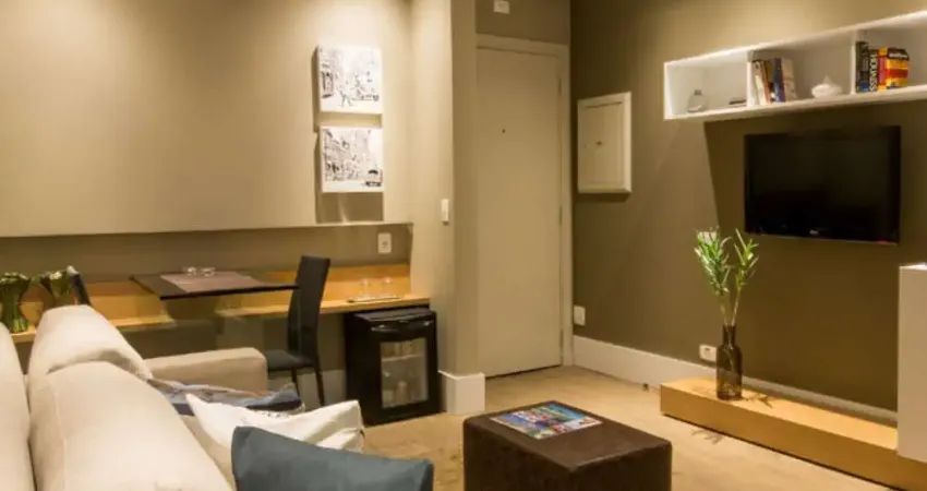 Flat Transamérica Berrini disponível para venda com 34m², 01 dorm e 01 vaga de garagem
