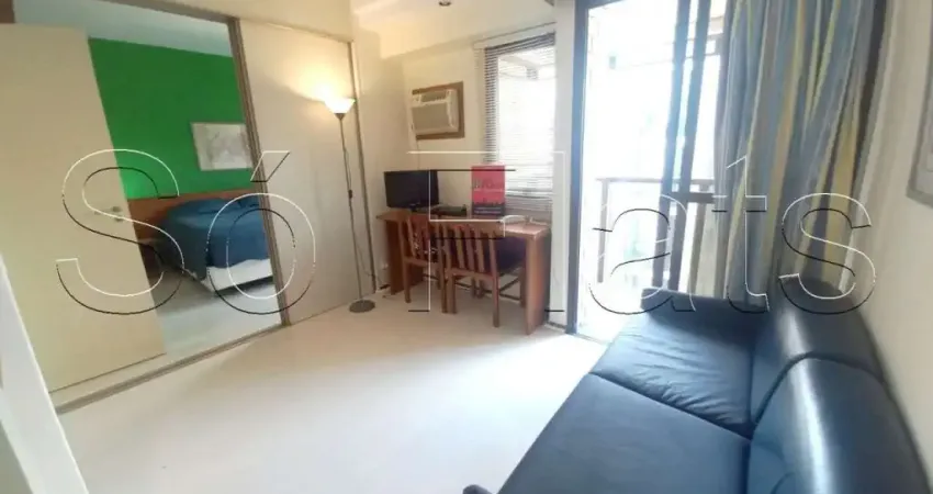 Apto disponível para locação totalmente mobiliado em moema, próx a estações de metrô e shopping.