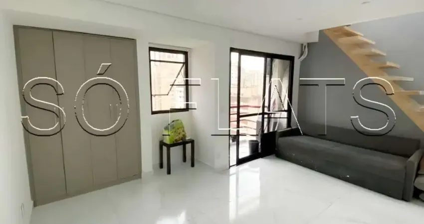Duplex em Moema cobertura com fino acabamento