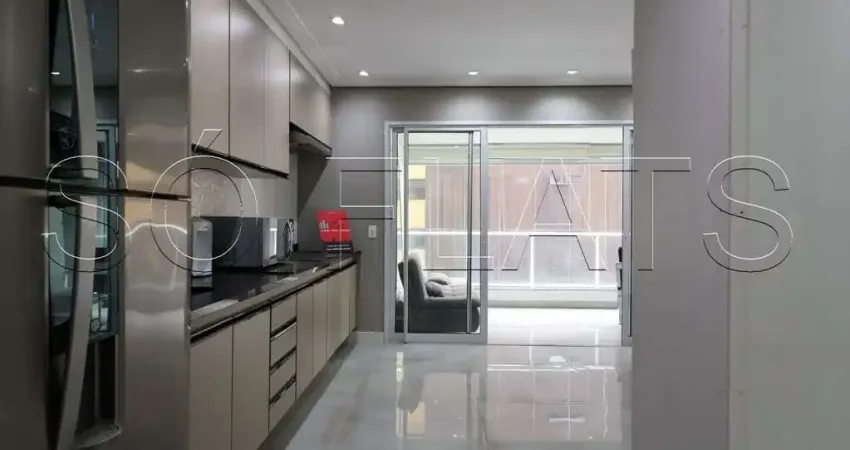Apartamento mobiliado 33m² com vaga na Consolação próximo ao Metrô Paulista London SP