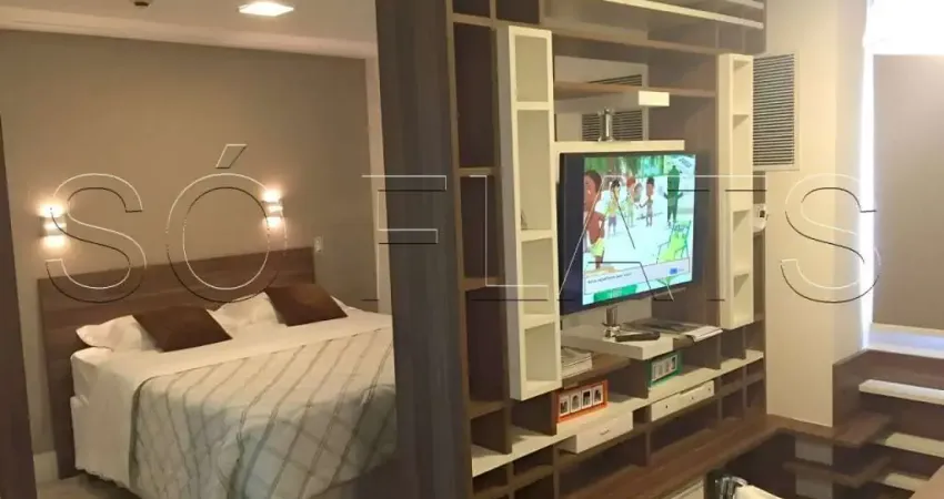 Flat Transamérica International Plaza disponível para venda com 26m² e 01 vaga de garagem
