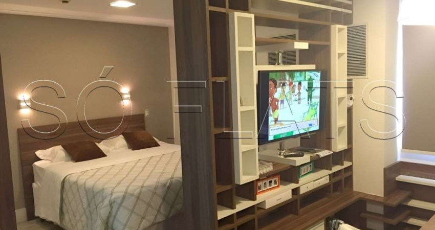 Flat Transamérica International Plaza disponível para venda com 26m² e 01 vaga de garagem