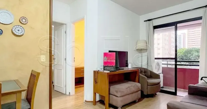 Flat disponível para locação na região da berrini com fácil acesso a cptm. com entrada imediata.