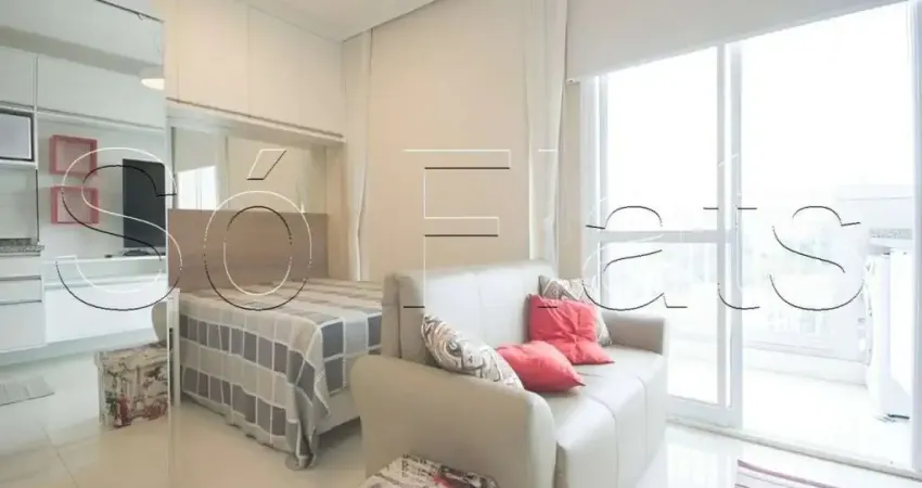 Apartamento em santo amaro para locação com 42m² próximo a av. joão dias e metrô adolfo pinheiro.